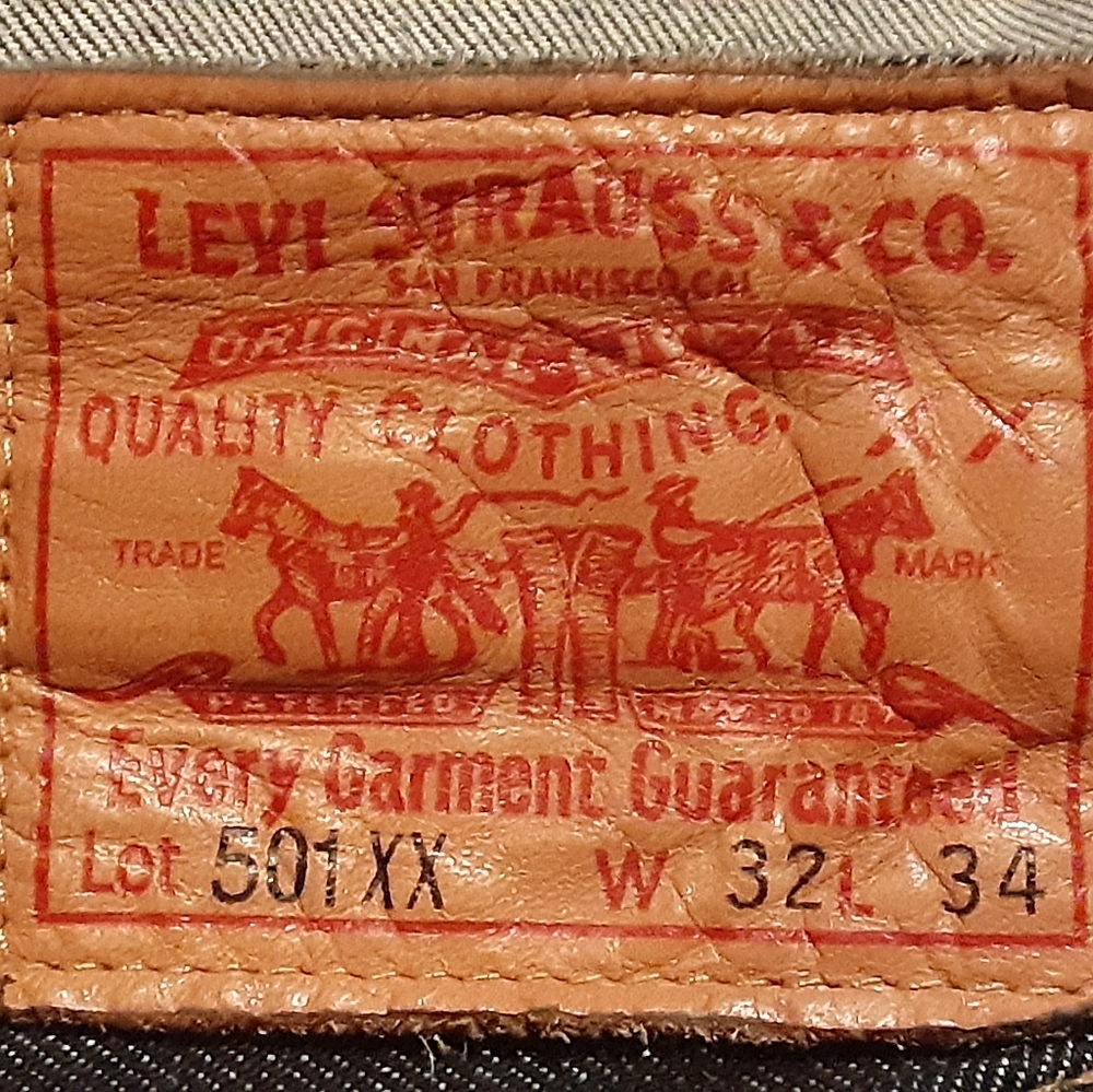 LEVI'S 501 XX "BIG E" DARK BLUE - VINTAGE